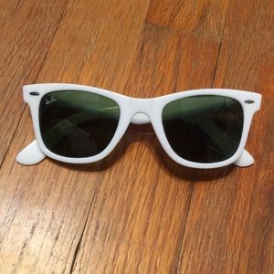 White Wayfarer Ray-Bans